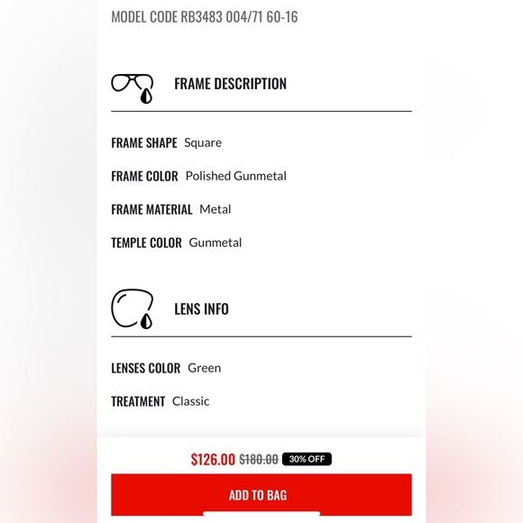 Ray-Ban RB 3483 sunglasses in very good condition - Picture 9 of 10